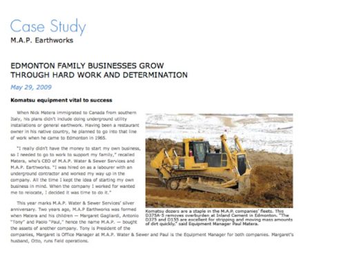 Earthwork case study picture